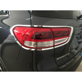 Хром накладки на задние фонари Kia Sorento 2017